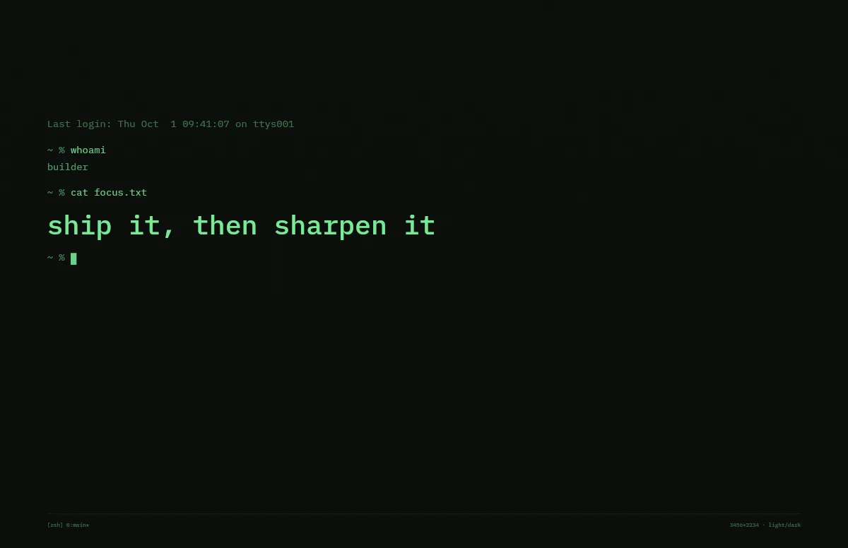 Terminal wallpaper for MacBook – Dark