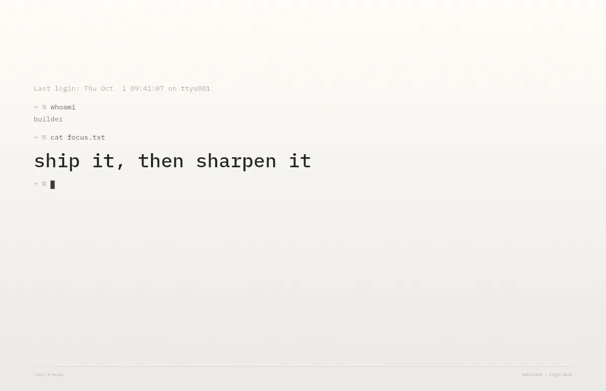 Terminal wallpaper for MacBook – Light